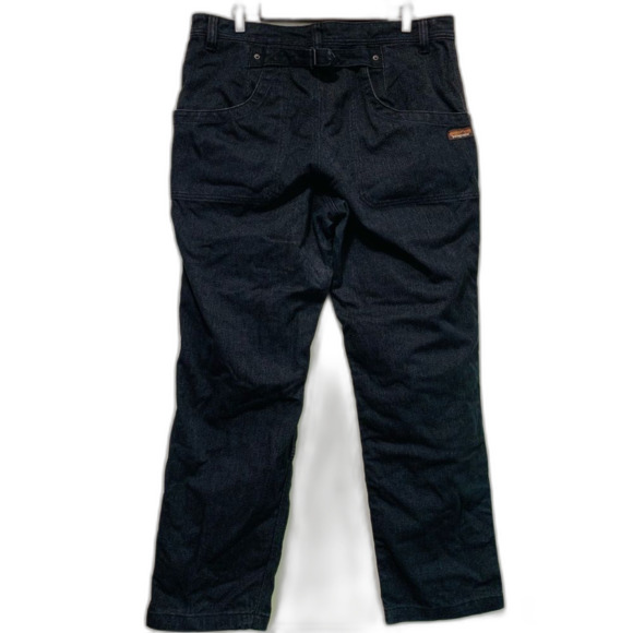 Patagonia womens dark charcoal grey hemp blend denim jeans size 16 - Picture 9 of 9